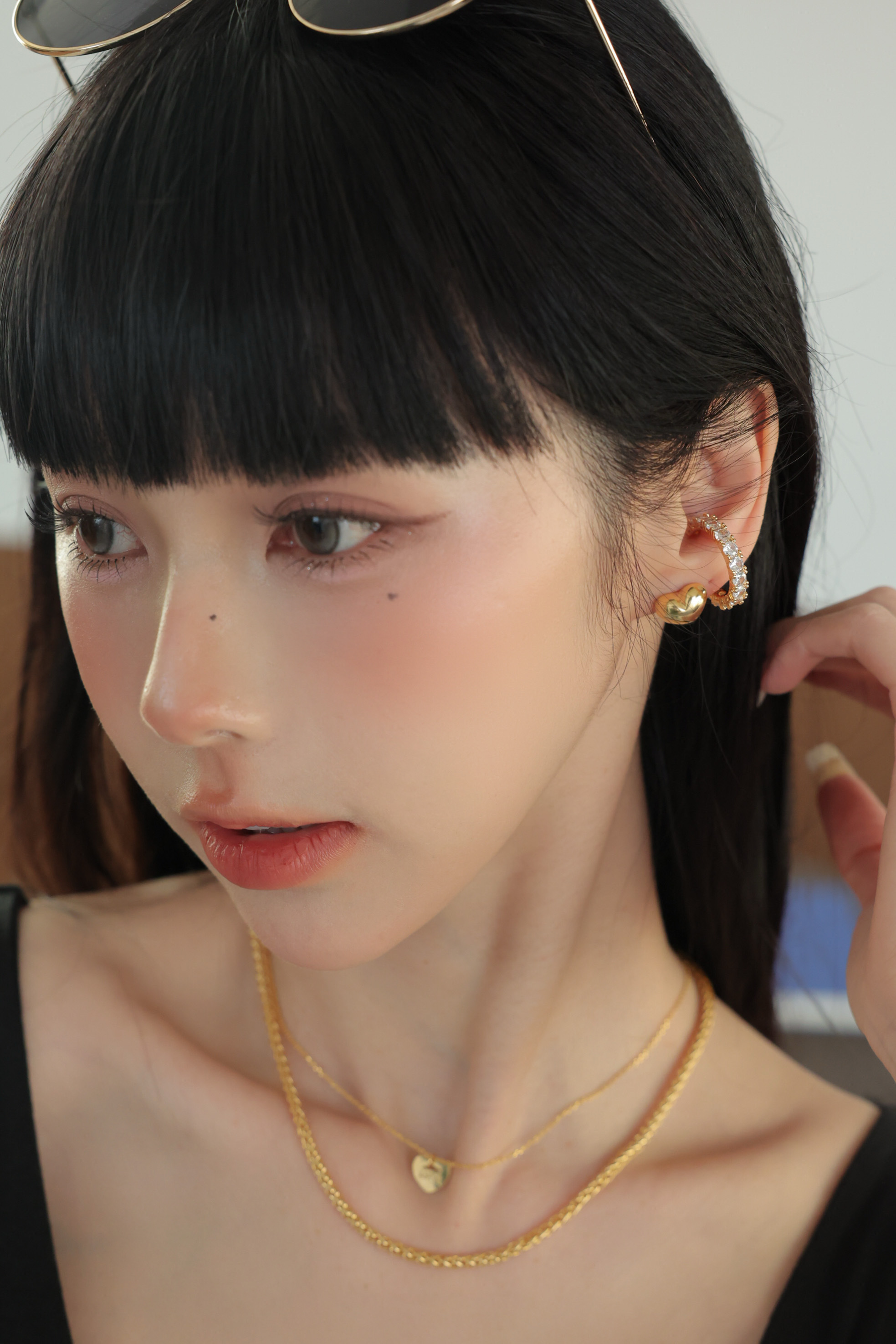 必買超好看鋯石耳釦 HA85