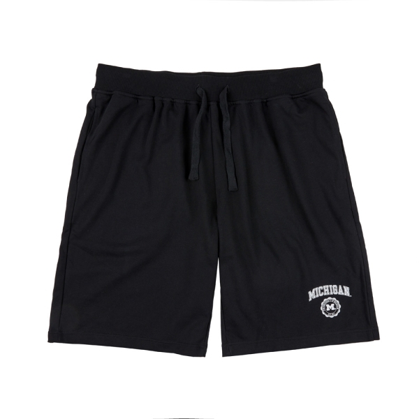 【下殺↘ $499】NCAA 短褲 黑 密西根 休閒 棉褲 五分褲 中性 7325155220