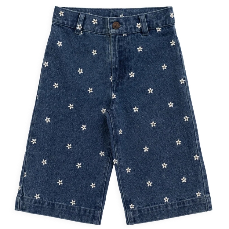 （預購）JAMIEKAY 小花牛仔寬褲 Amandine Pant - Josie Floral Denim