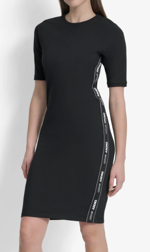 [S] DKNY SIDE LOGO TAPING DRESS,ZEST, DP1D4250-ZST [FINAL SALE] (SD1010)