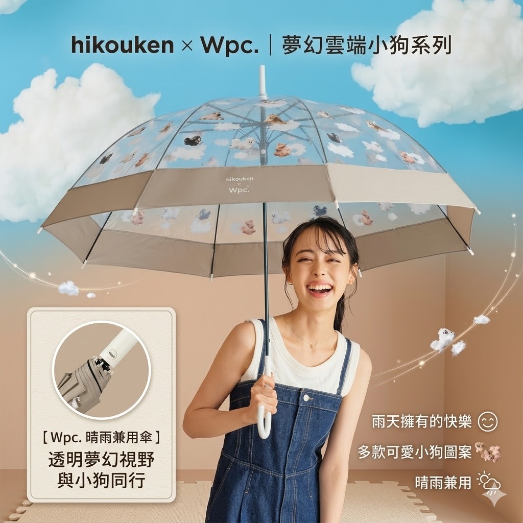 【直播】W.P.C x hikouken LX031899 飛行犬透明長雨遮