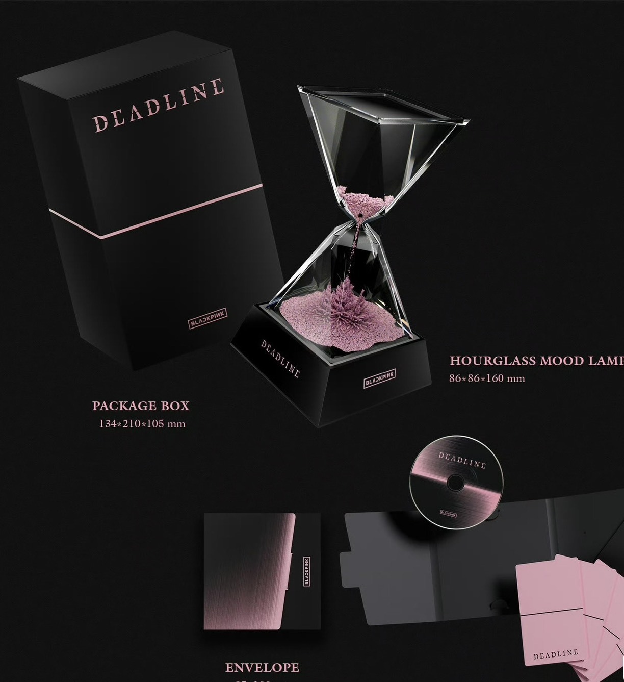 【Luxury】 BLACKPINK mini3《DEADLINE》MOOD LIGHT Ver. 沙漏燈專輯 配件齊全 沙漏燈小卡 BP小卡 韓星周邊 黑粉