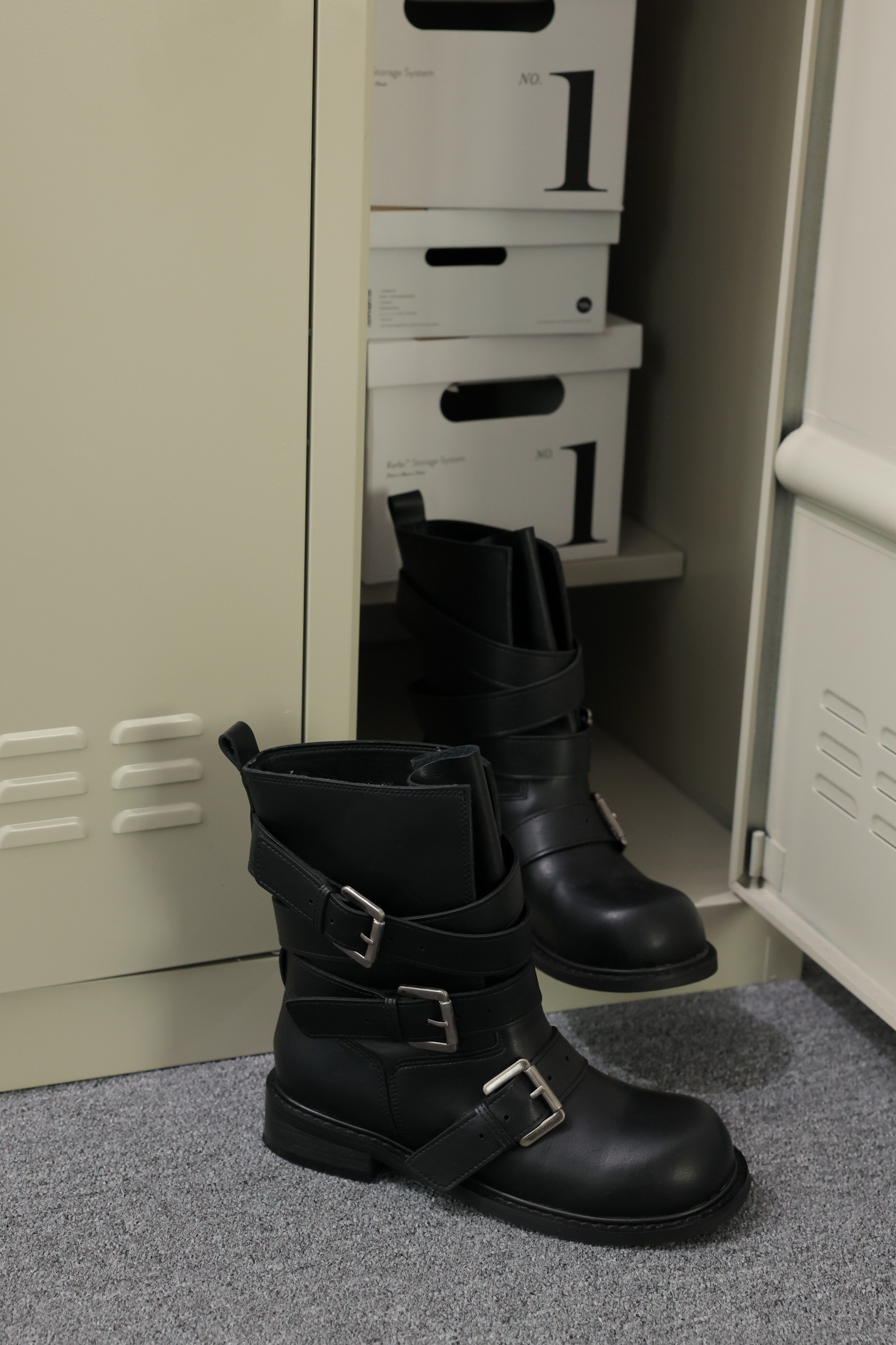 帥氣扣環中筒靴 HA77 #版型偏小