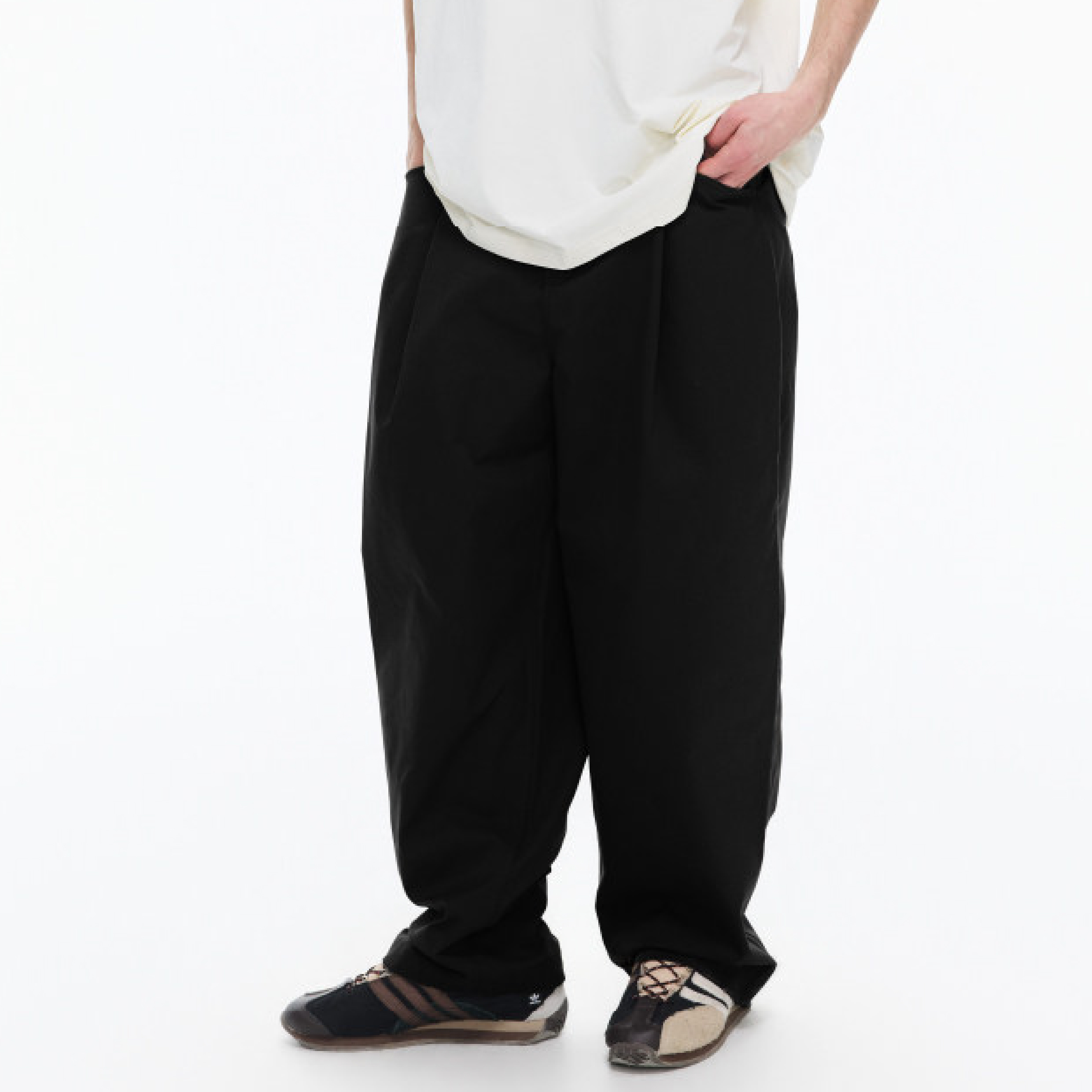 PIN SKTBS Wide-Leg Curved Pants 闊腿彎刀褲 [P-P22]