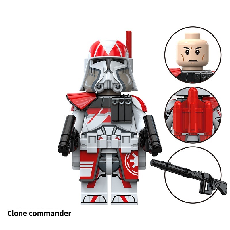 Star Wars Clone Commander Custom Minifigures Minifigs Fit Lego TV6118 TV8156