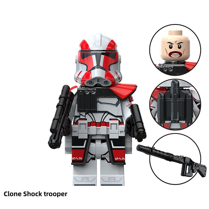 Star Wars Clone Shock Trooper Custom Minifigures Minifigs Fit Lego TV6118 TV8157