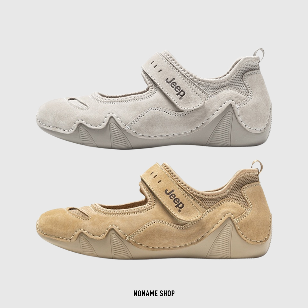 JEEP 日系 透氣 瑪莉珍鞋 涼鞋 休閒鞋 兩色 (女款)