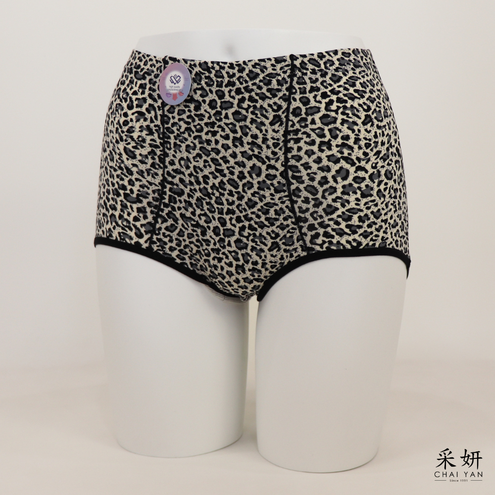 豹紋親膚收腹提臀高腰內褲