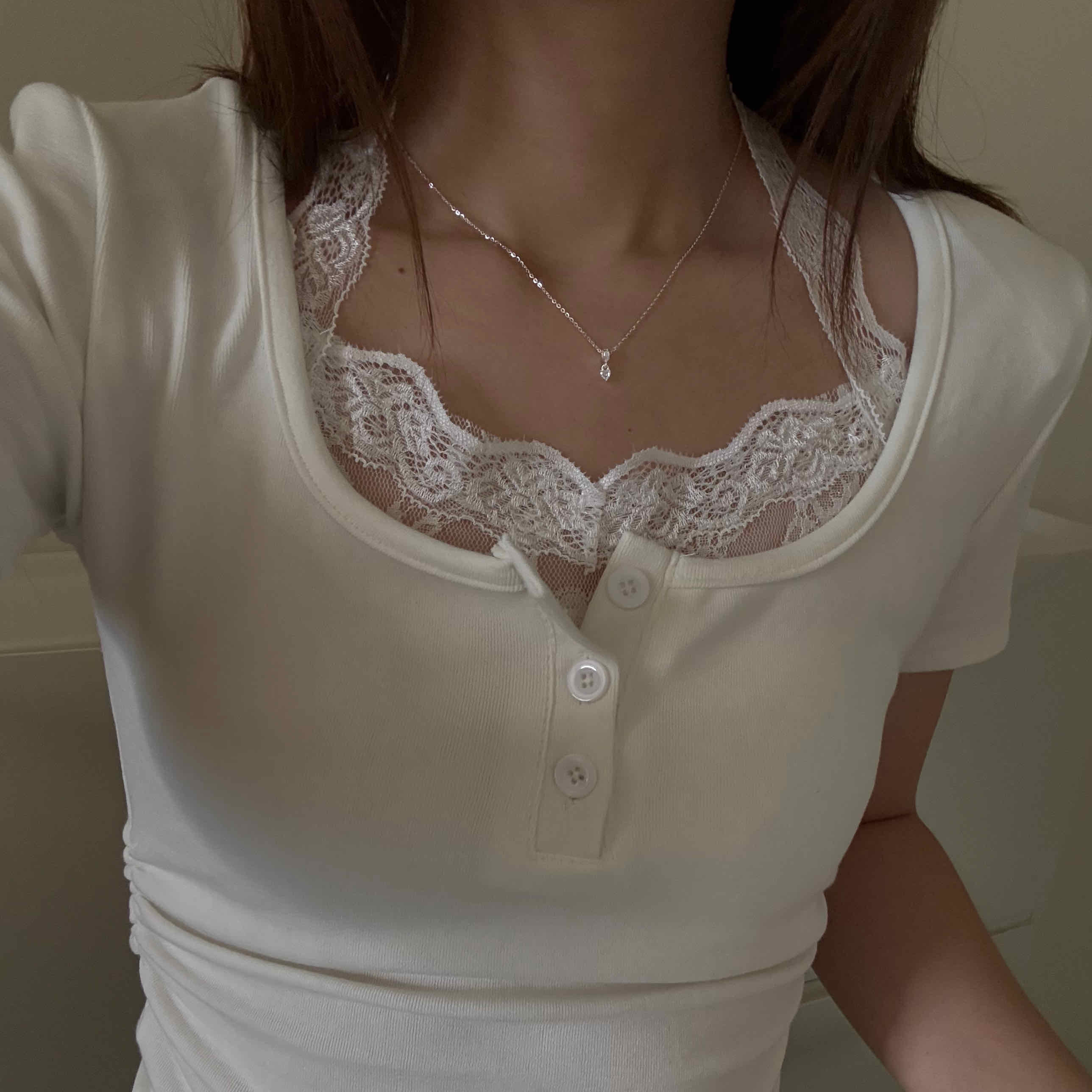 🇰🇷925 silver 愛心潘朵拉項鍊