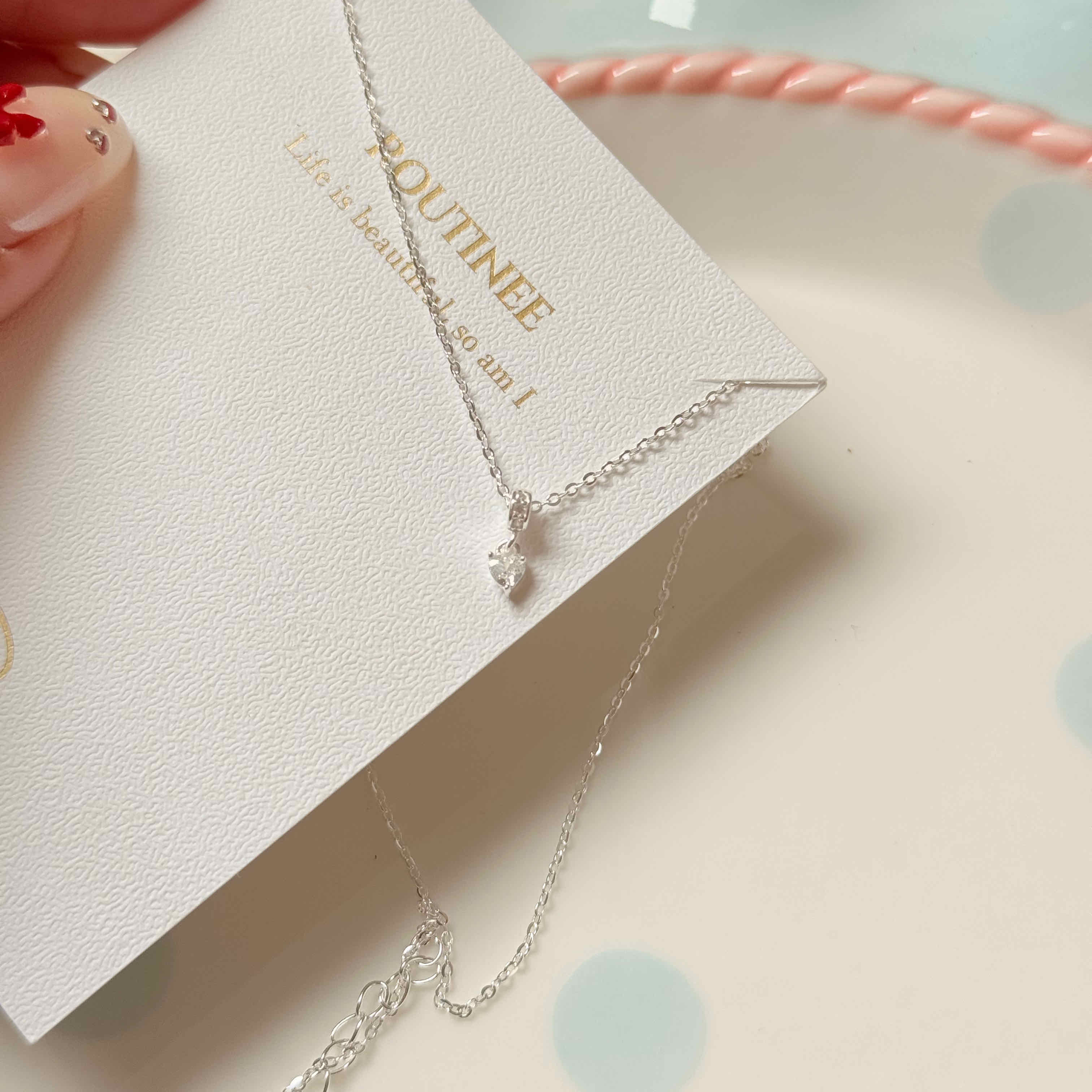 🇰🇷925 silver 愛心潘朵拉項鍊