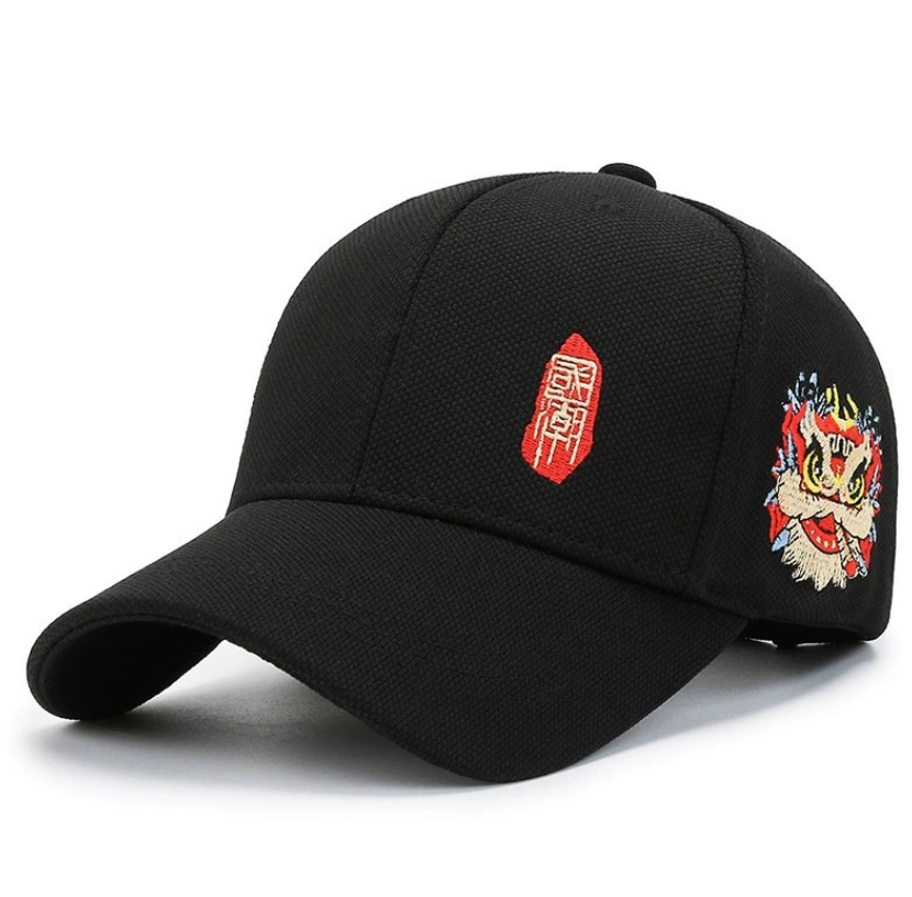 [S] HEA LION HEAD CAP,BLACK, SZZ774 (SZZ774)