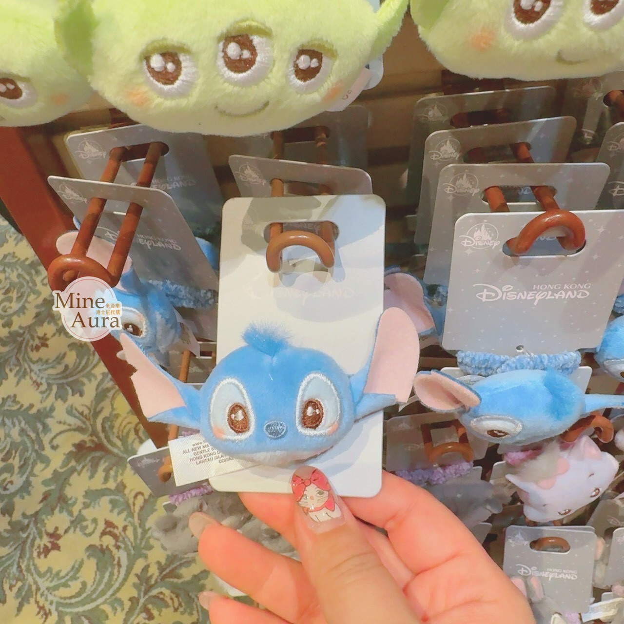 史迪奇 Stitch 絨毛大頭造型 髮束 髮飾 星際寶貝 Lilo & Stitch -香港迪士尼樂園