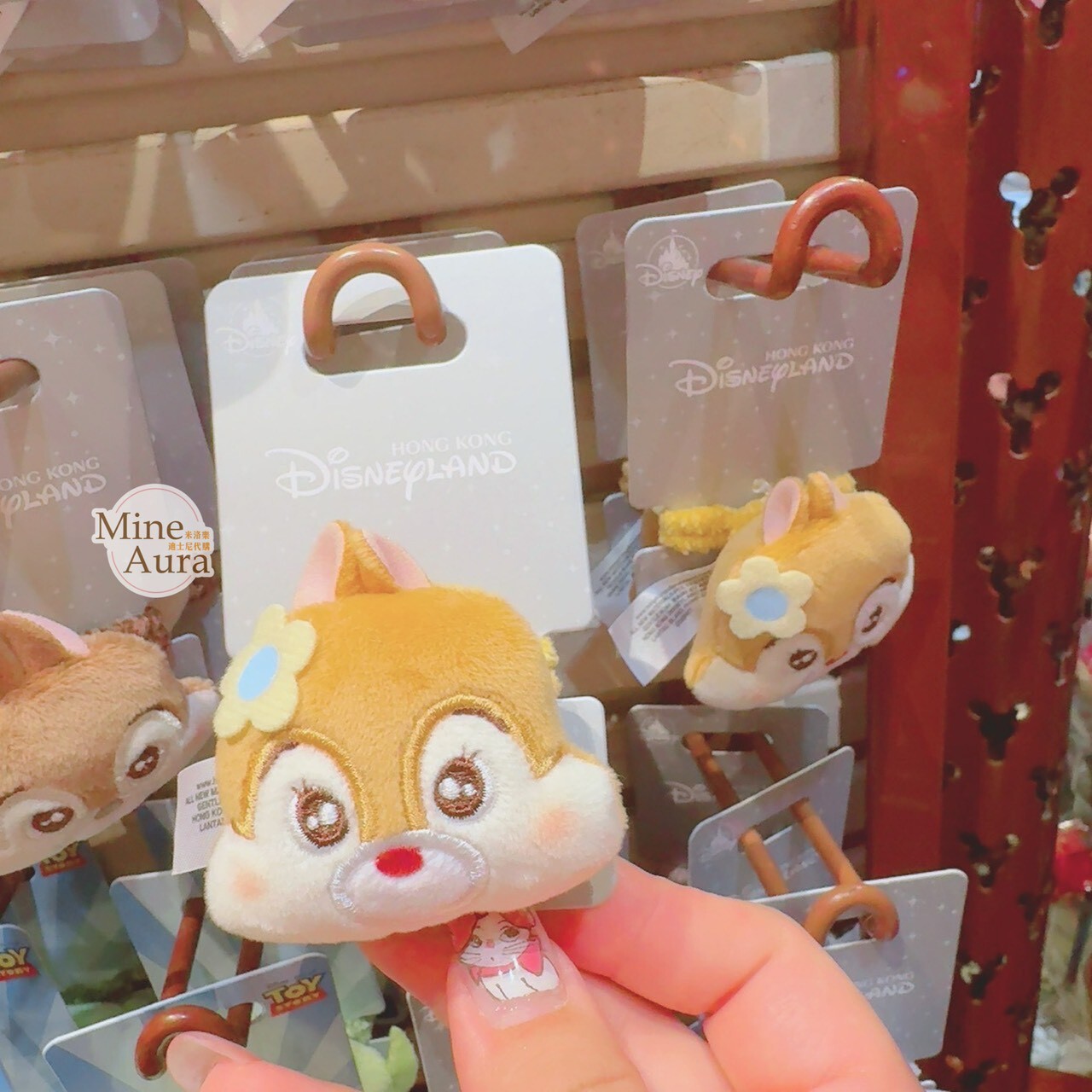 紅鼻 蒂蒂 Dale 絨毛大頭造型 髮束 髮飾 奇奇蒂蒂 Chip 'n Dale -香港迪士尼樂園