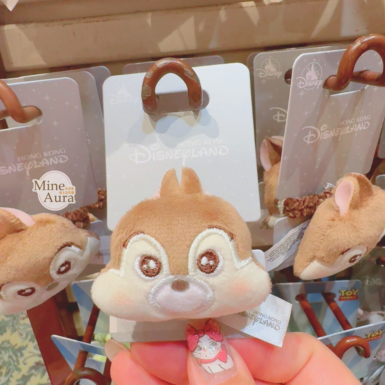 黑鼻 奇奇 Chip 絨毛大頭造型 髮束 髮飾 奇奇蒂蒂 Chip 'n Dale -香港迪士尼樂園