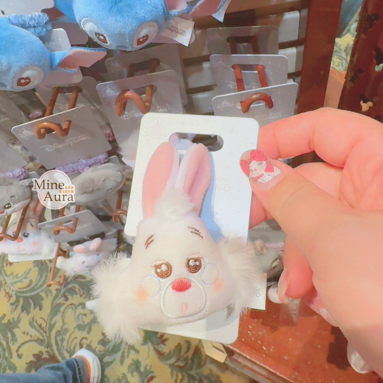 時間兔 白兔 White Rabbit 絨毛大頭造型 髮束 髮飾 愛麗絲夢遊仙境 Alice in Wonderland -香港迪士尼樂園