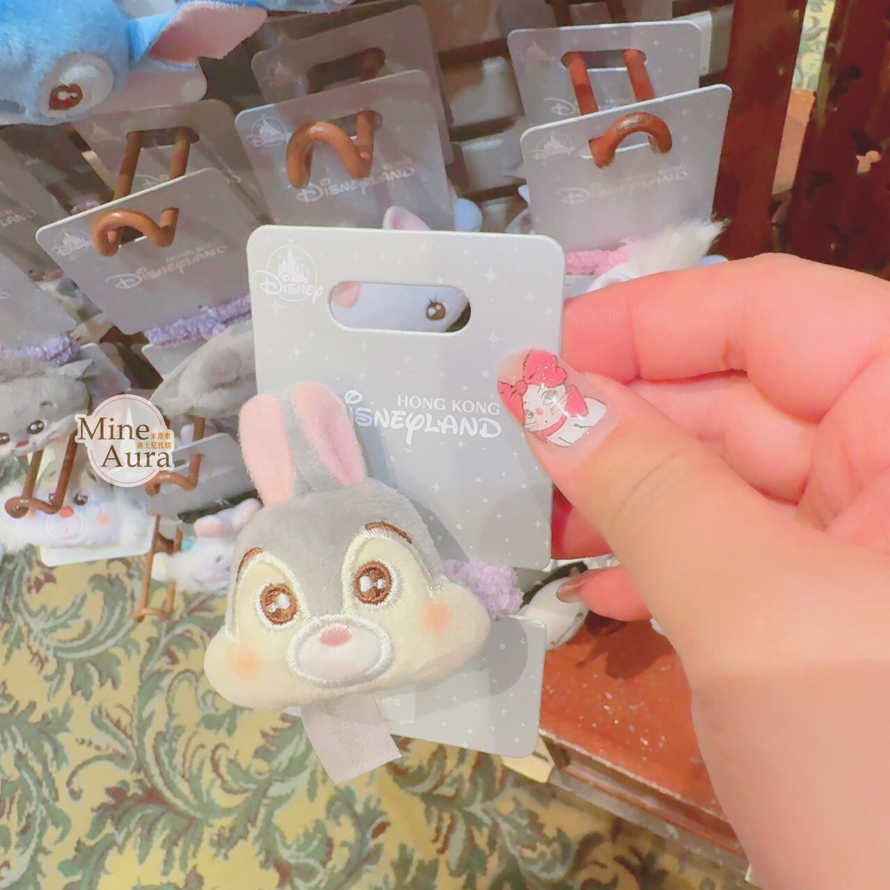 桑普兔 Thumper 絨毛大頭造型 髮束 髮飾 小鹿斑比 Bambi -香港迪士尼樂園
