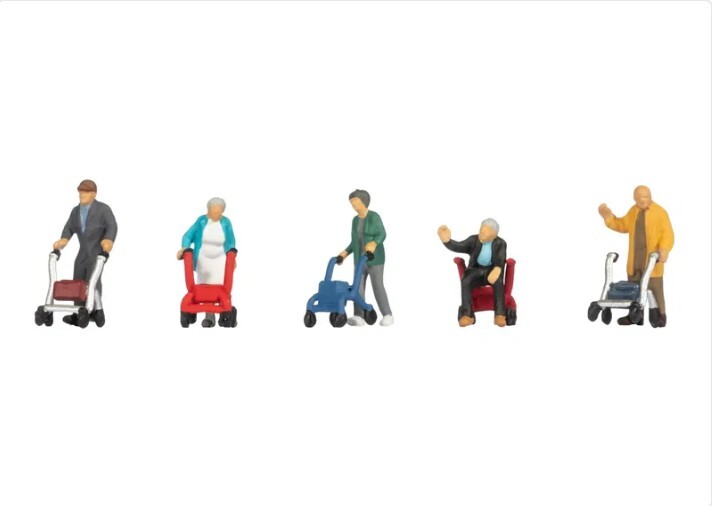 Noch 15549 HO規 拄著助行器的老人