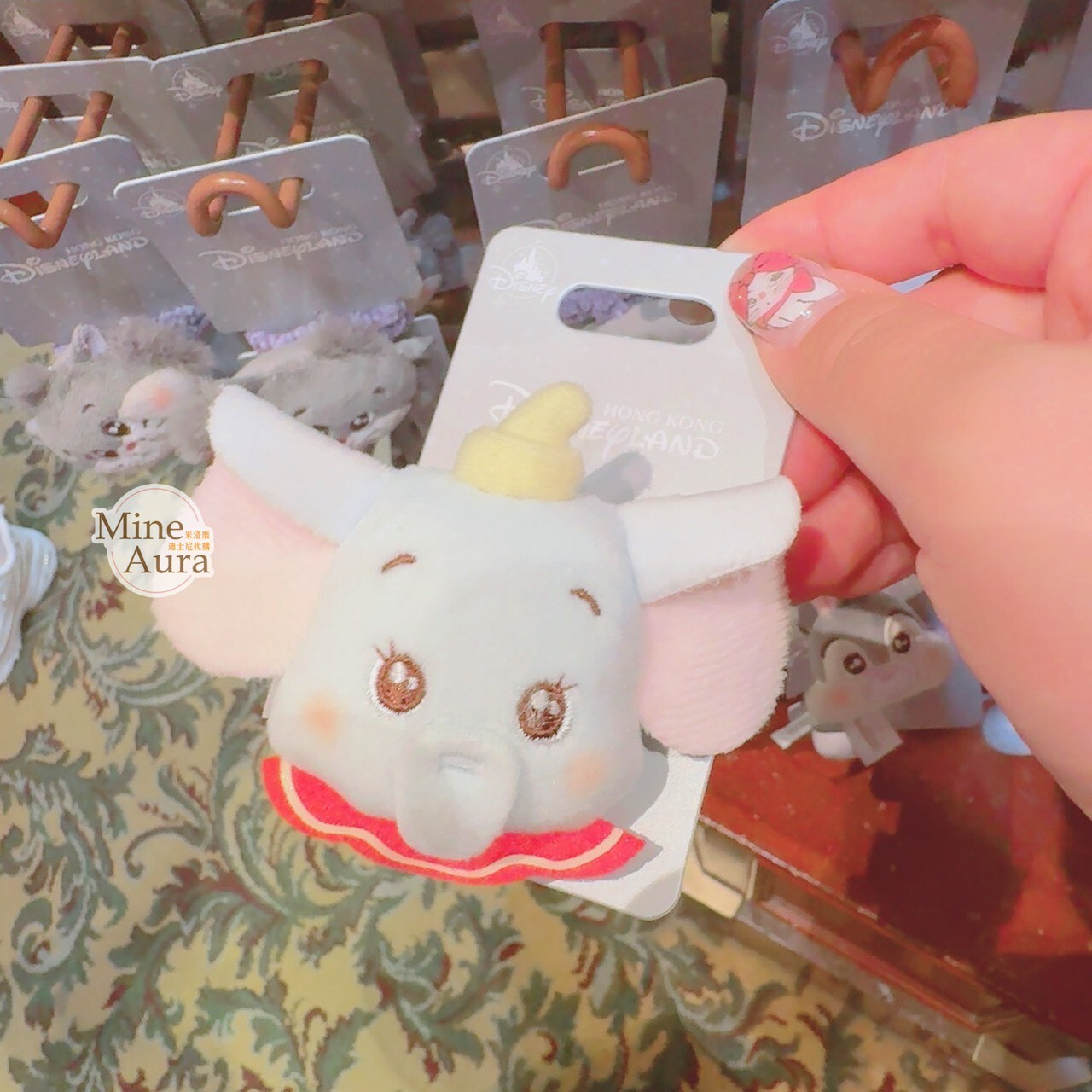 小飛象 Dumbo 絨毛大頭造型 髮束 髮飾 -香港迪士尼樂園