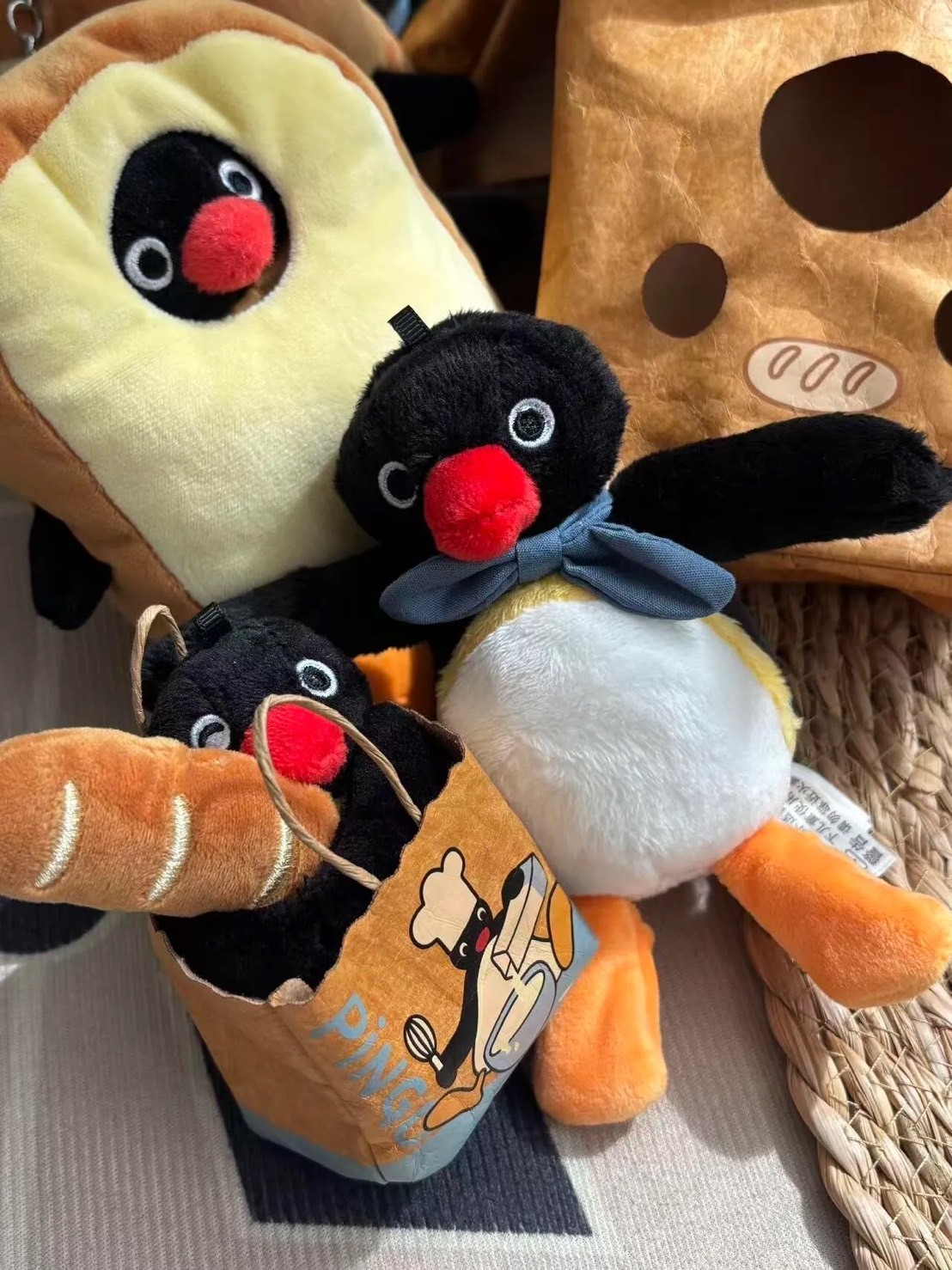 PINGU 企鵝家族 麵包坊 毛絨 掛件