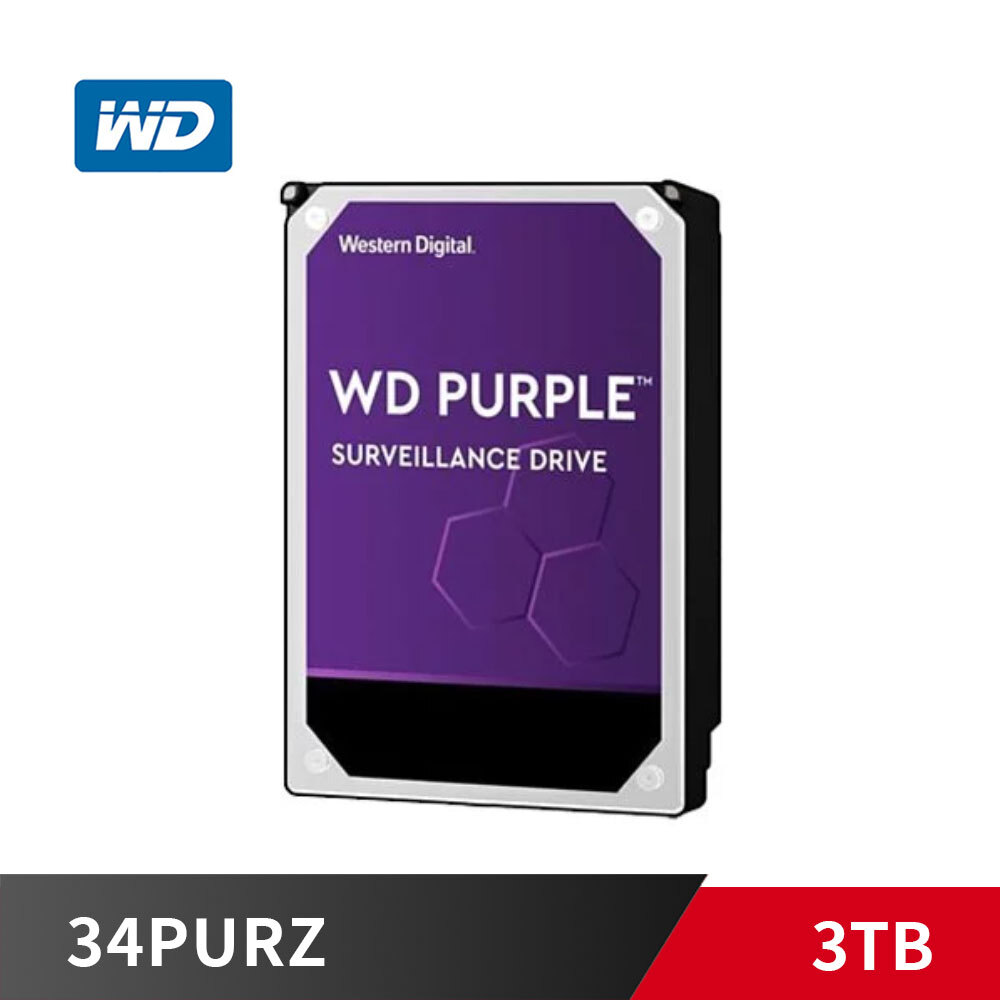 《限量》WD 3TB【 智慧轉速 / 紫標 】34PURZ / 64M / SATA3 WD34PURZ