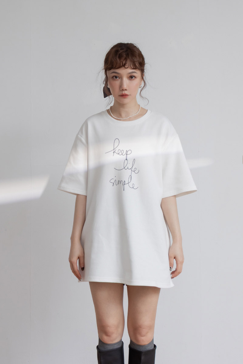 美式數字印花上衣