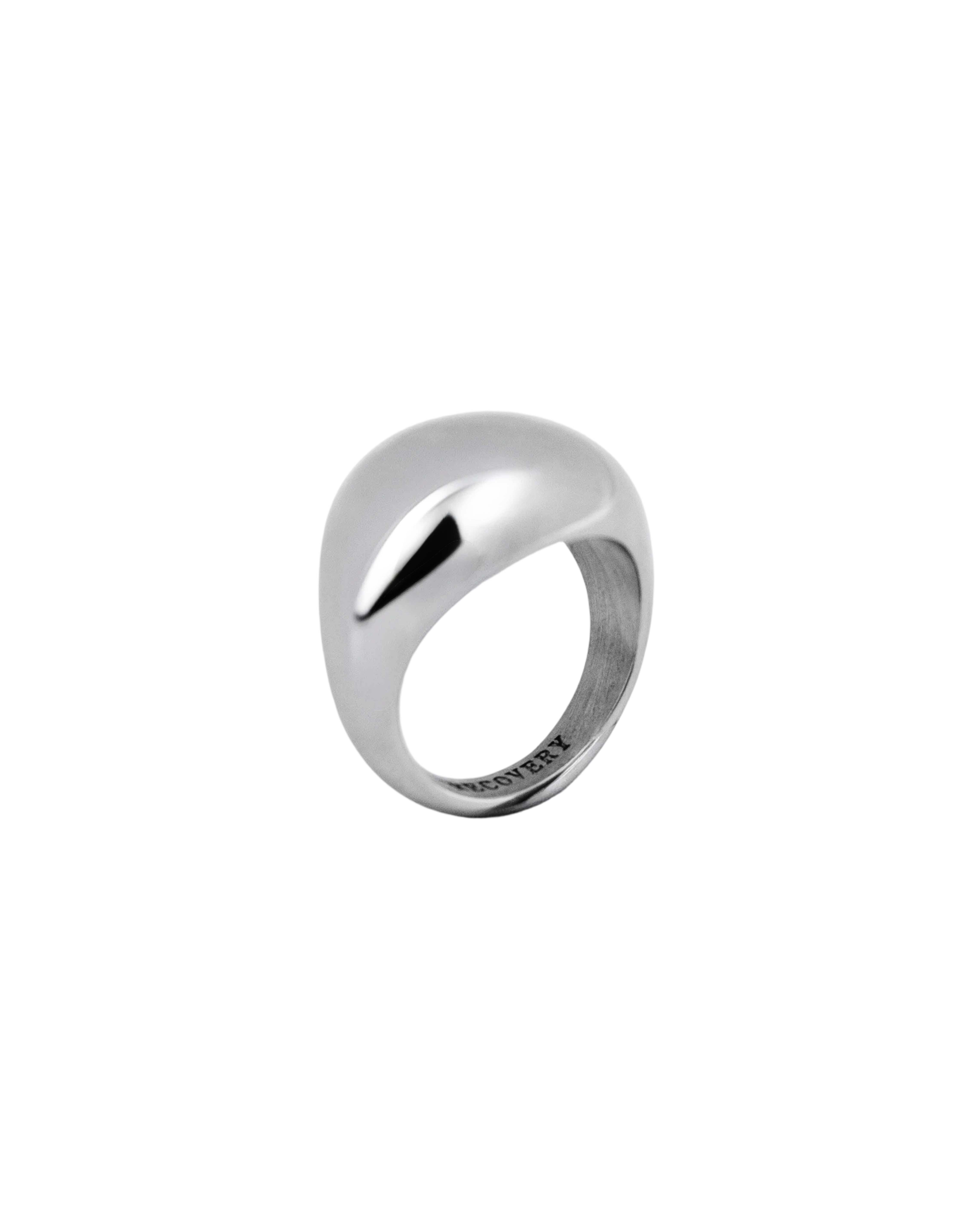 RECOVERY 基本橢圓球面戒指 (亮銀)