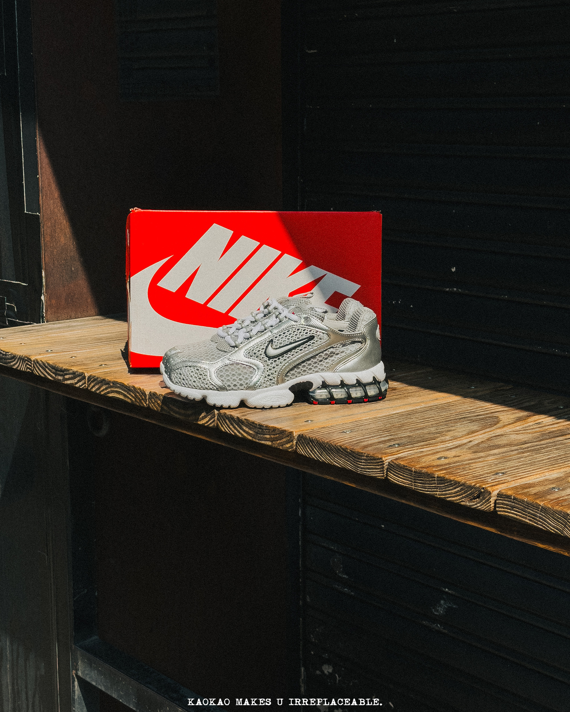 代購-Nike Air Zoom Spiridon Cage 2 液態銀 CJ1288-001