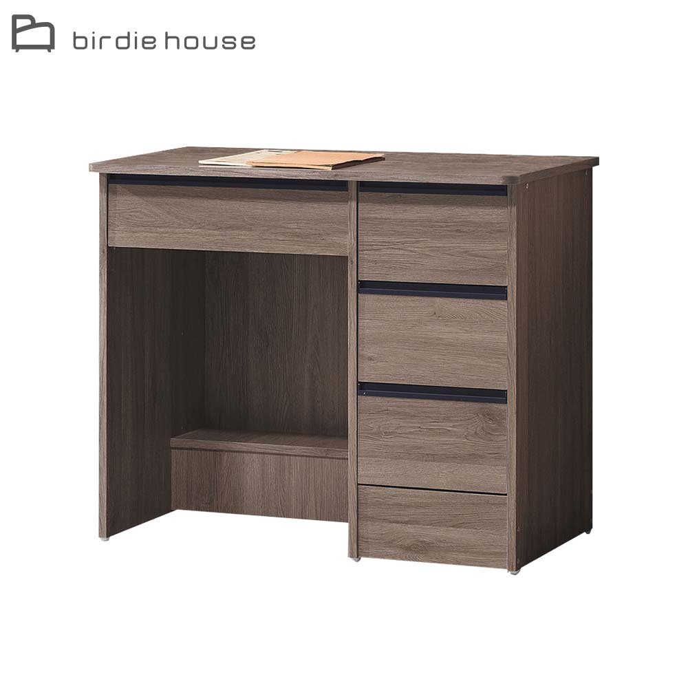 柏蒂家居-康納頓3尺灰橡色書桌/工作桌(下座)