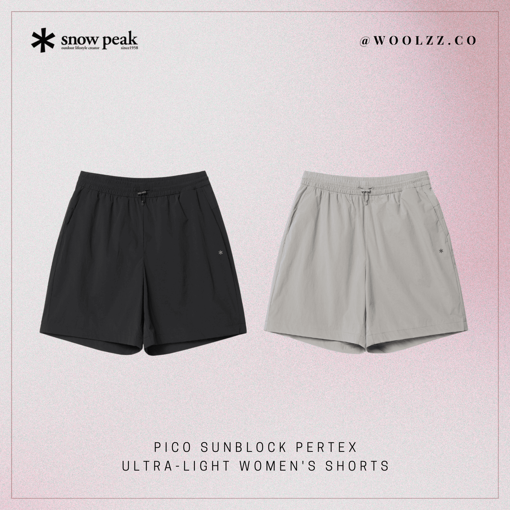 Snow Peak Pico 防曬 Pertex 超輕量女款短褲 S26MWT-HP79