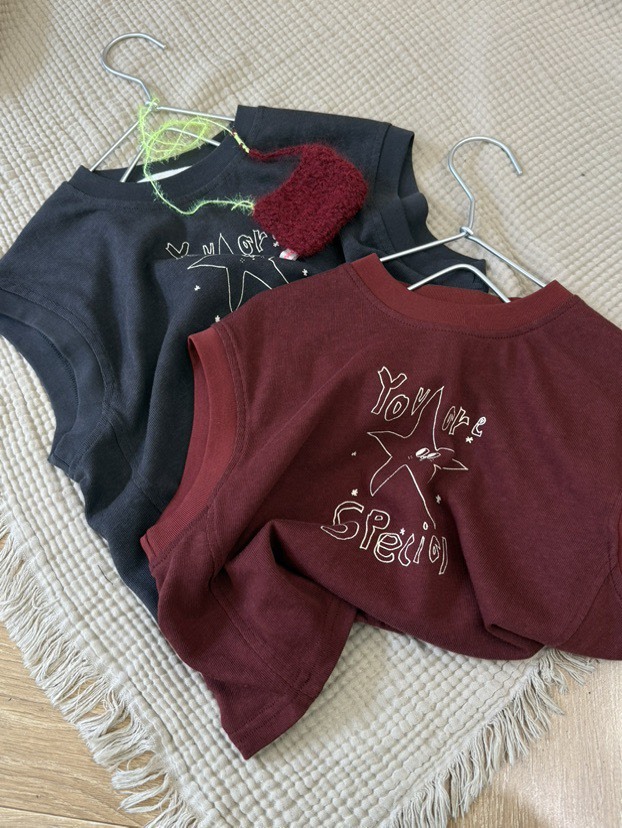 星星圖案無袖上衣