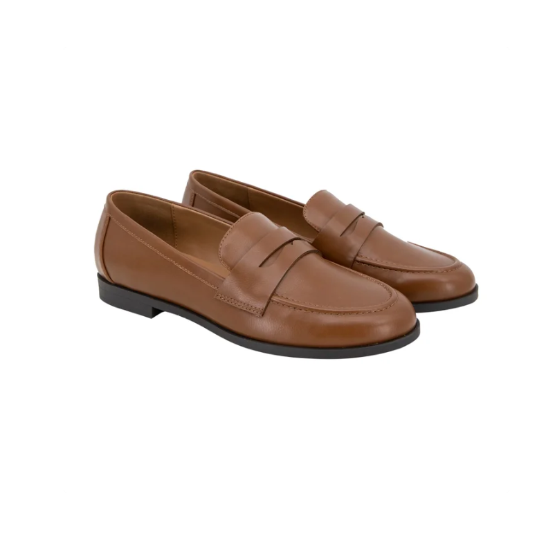 [S] KENSEI KS242111 PENNY LOAFER MOCCASIN FOR WOMEN,COGNAC, 1809541-COGNAC (SZZ546)