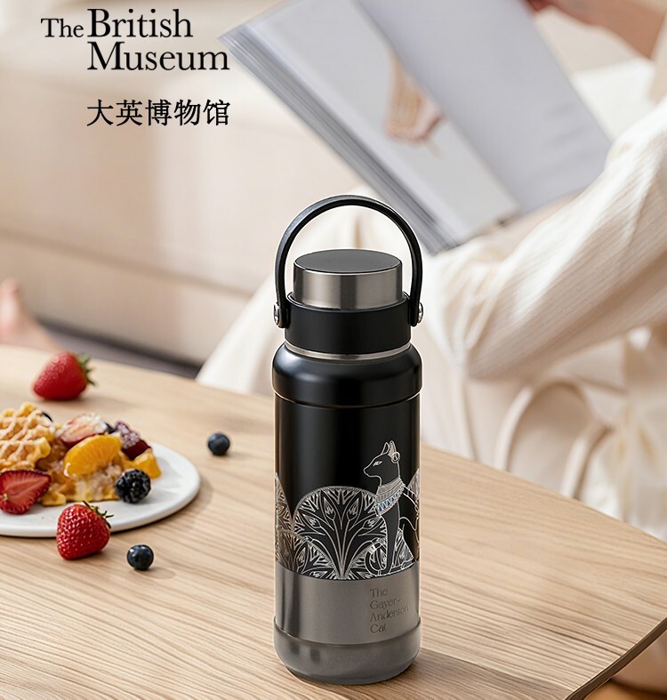 大英博物館｜安德森貓系列｜貓影流光攜帶手拎保溫杯