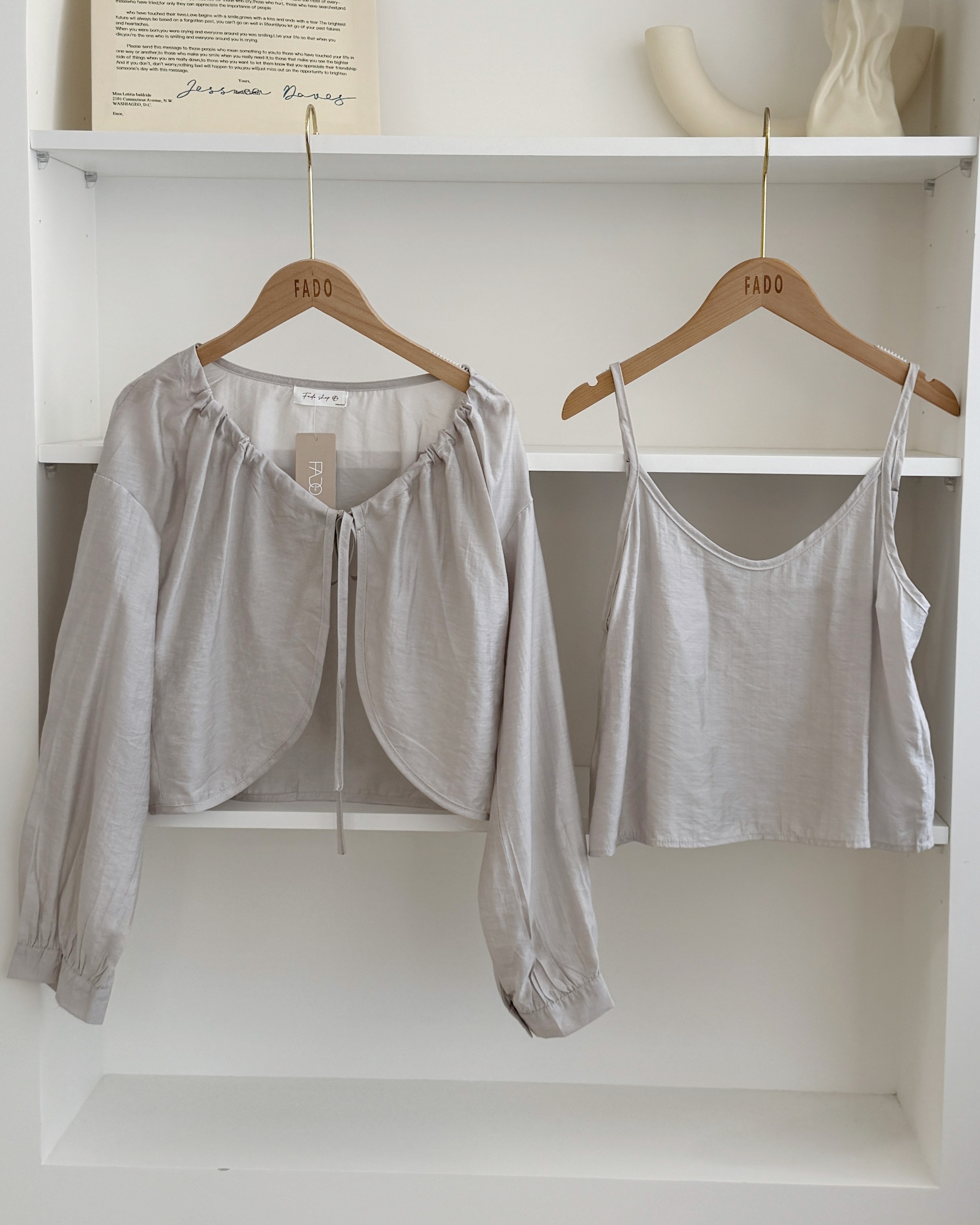 法朵Fado shop｜透感罩衫背心set 9335002 三色