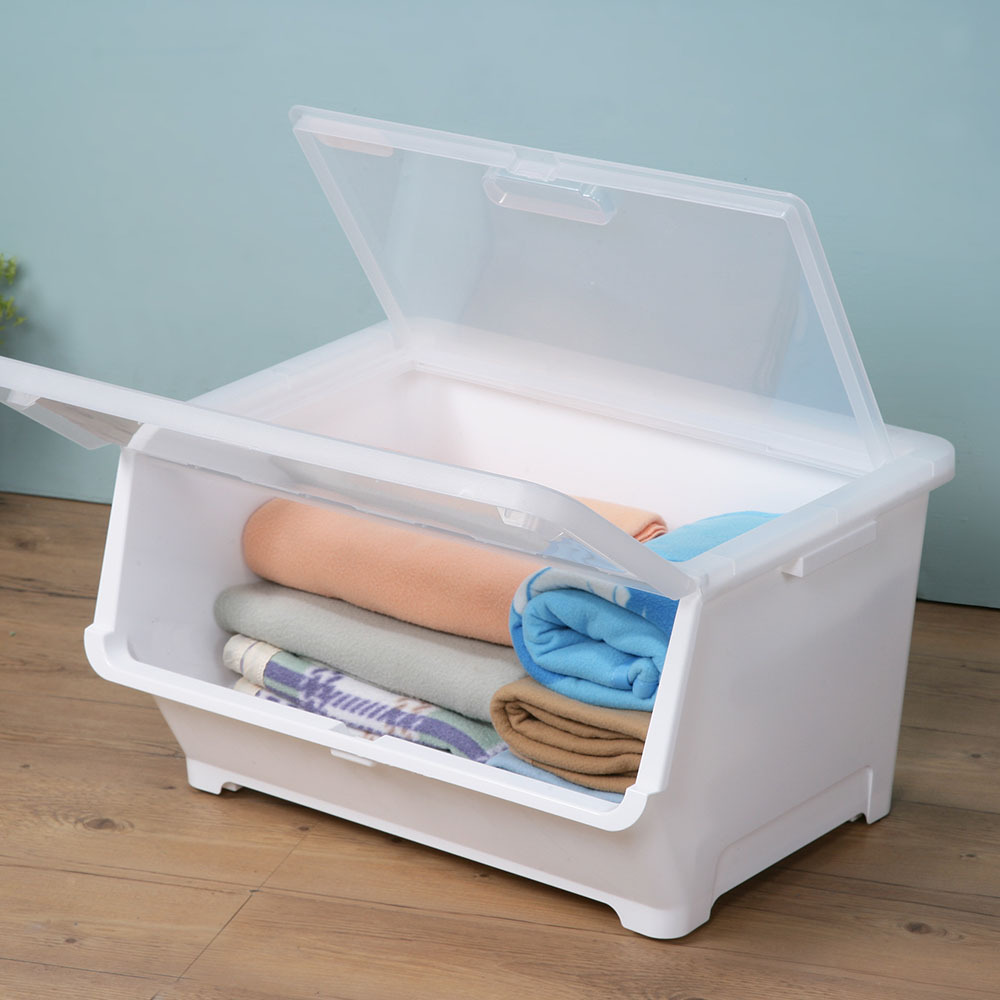 《真心良品》換季衣物 春日雙開直取式整理箱(50L)-1入   JE50W