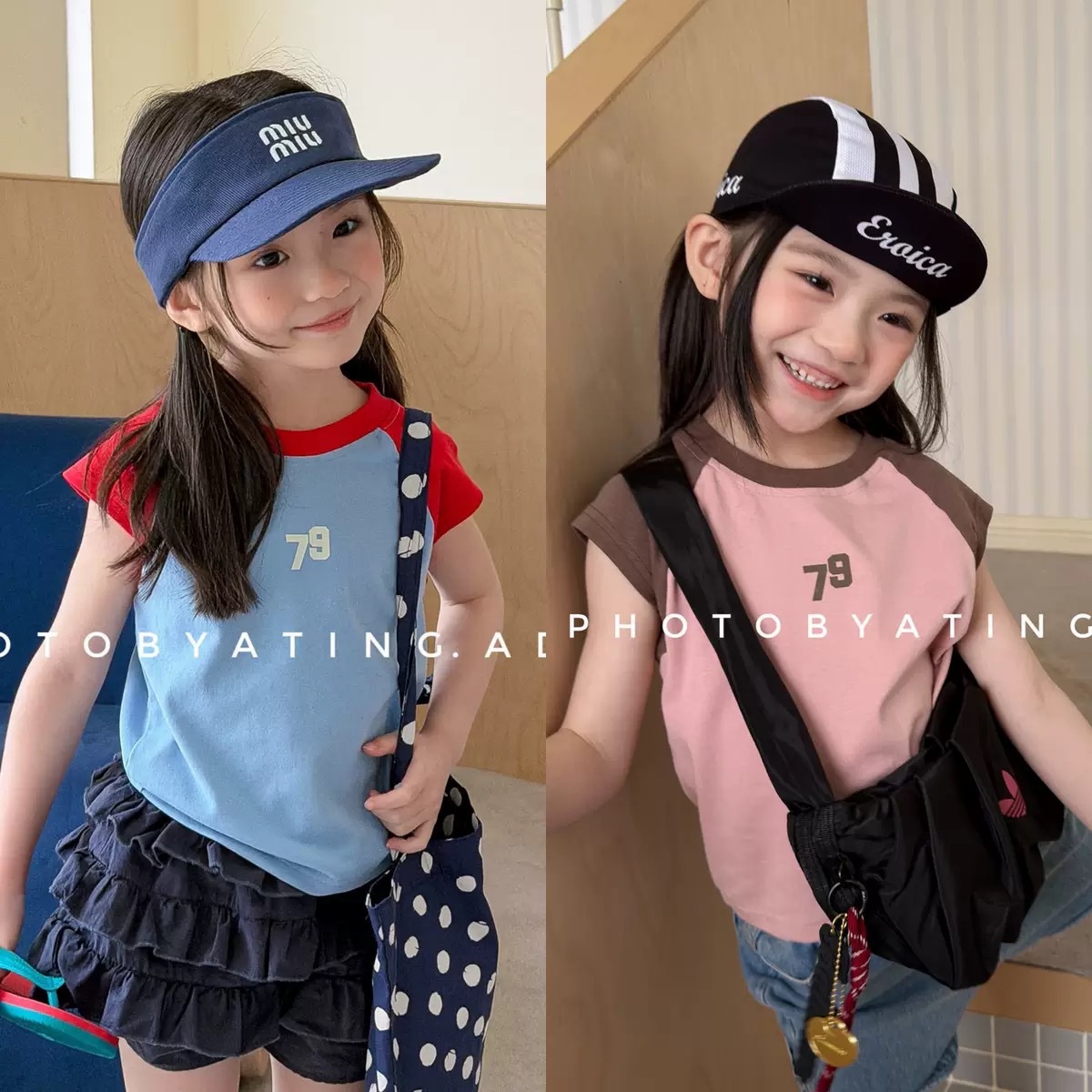 兩色數字79合身上衣