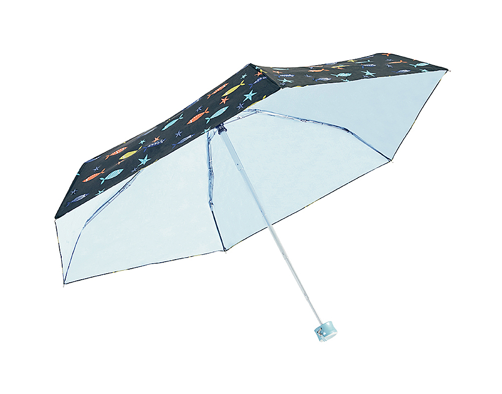 RAINSTORY-8°降溫凍齡手開迷你口袋傘(海洋之星)