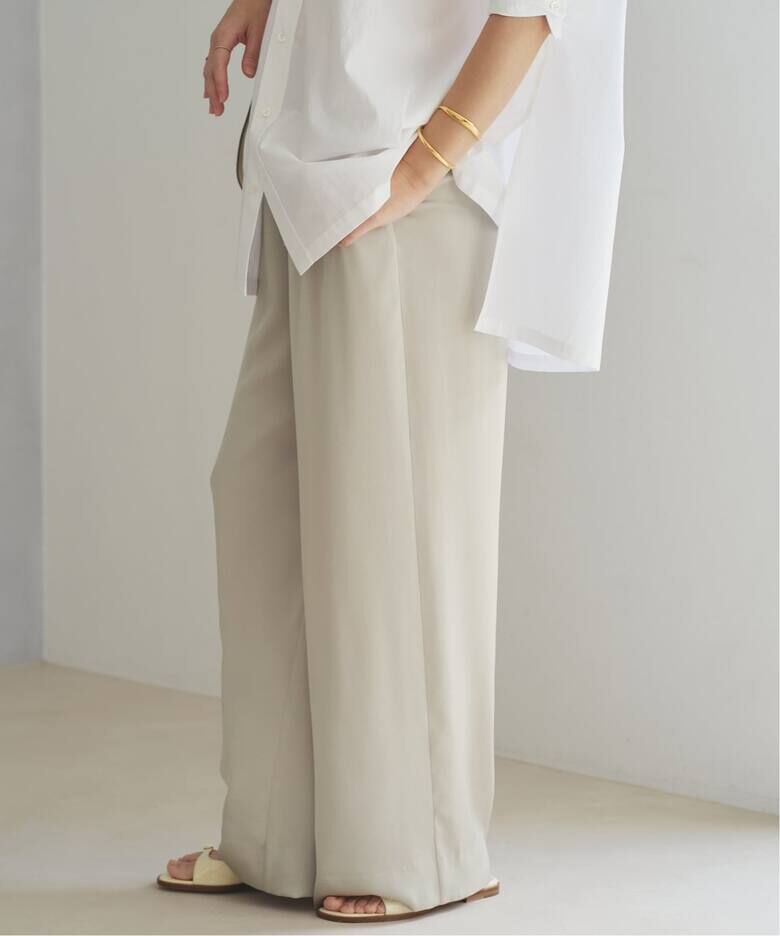 [預購] Plage 霧感緞面休閒長褲