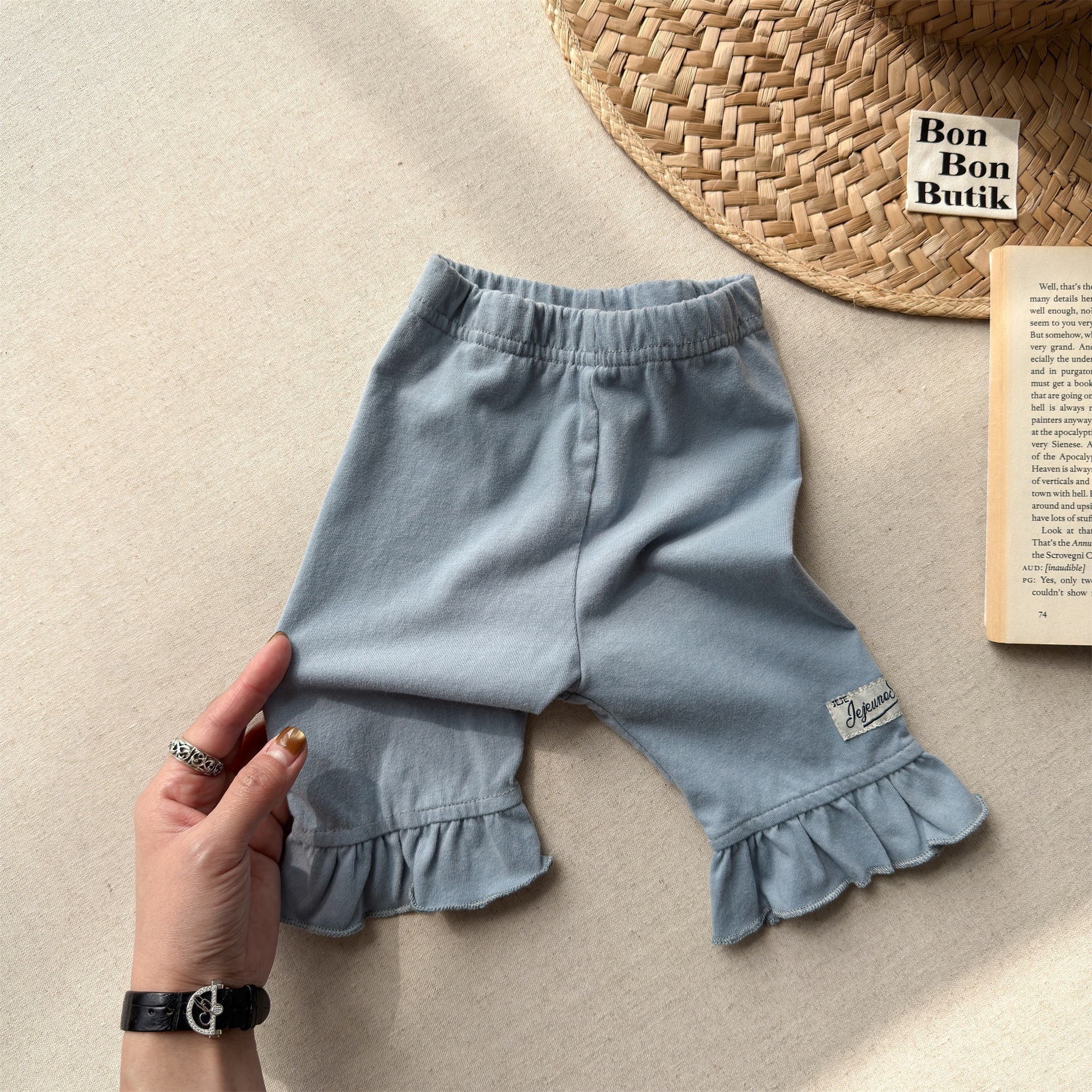 兩色花邊內搭褲