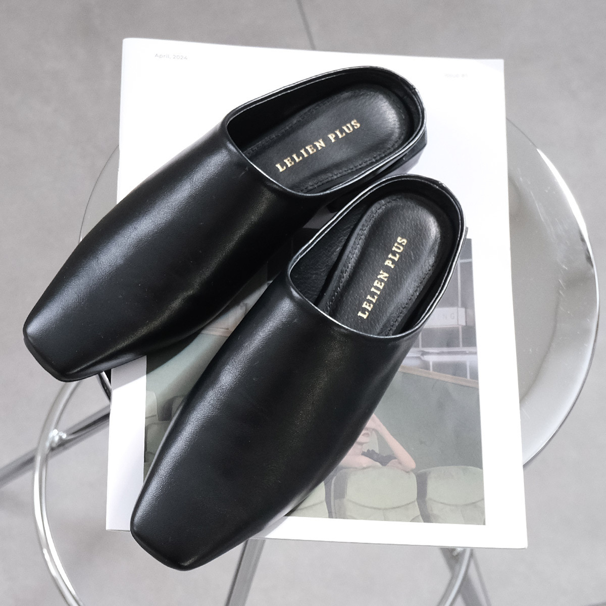 辦公室內 深口方頭高跟穆勒鞋【CX3016】