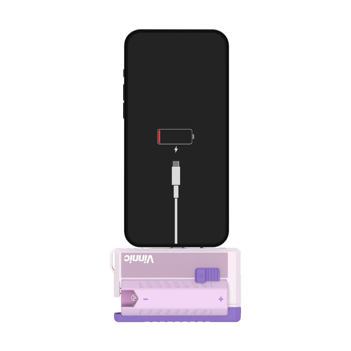 Vinnic Rendezvous 5,000mAh 可換電Type-C 直插式 雙輸出行動電源 (附21700電池兩枚) VPPB-DC05G1