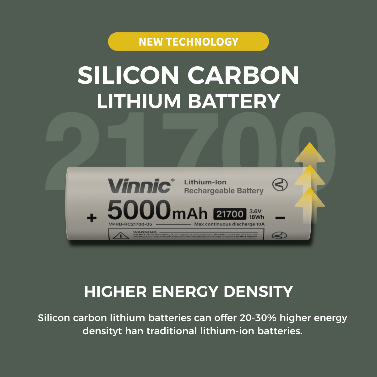 Vinnic Rendezvous 5,000mAh 可換電Type-C 直插式 雙輸出行動電源 (附21700電池兩枚) VPPB-DC05G1