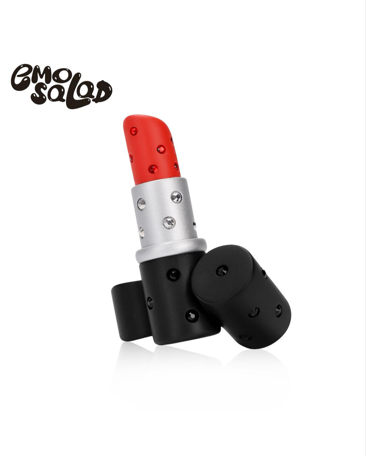 EMOSALAD 3D列印表情包亮鑽口紅戒指