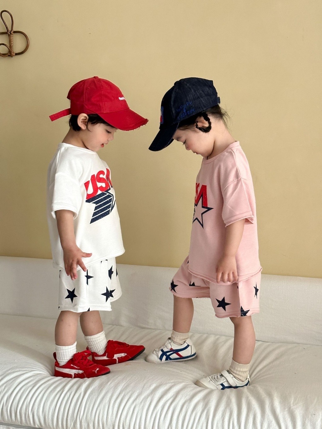 USA 星星兄弟姐妹套裝 / 2色