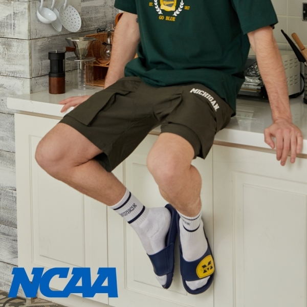 【下殺↘ $599】NCAA 短褲 深綠 密西根 休閒 口袋 工裝褲 男 7325154970