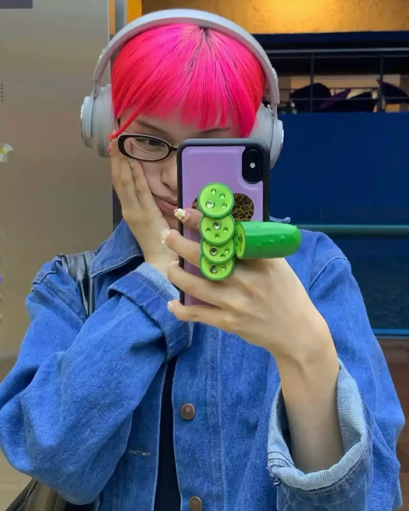 EMOSALAD 3D列印表情包亮鑽黃瓜戒指