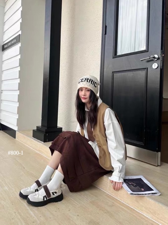 韓系芭蕾真皮厚底瑪莉珍鞋(35-40)