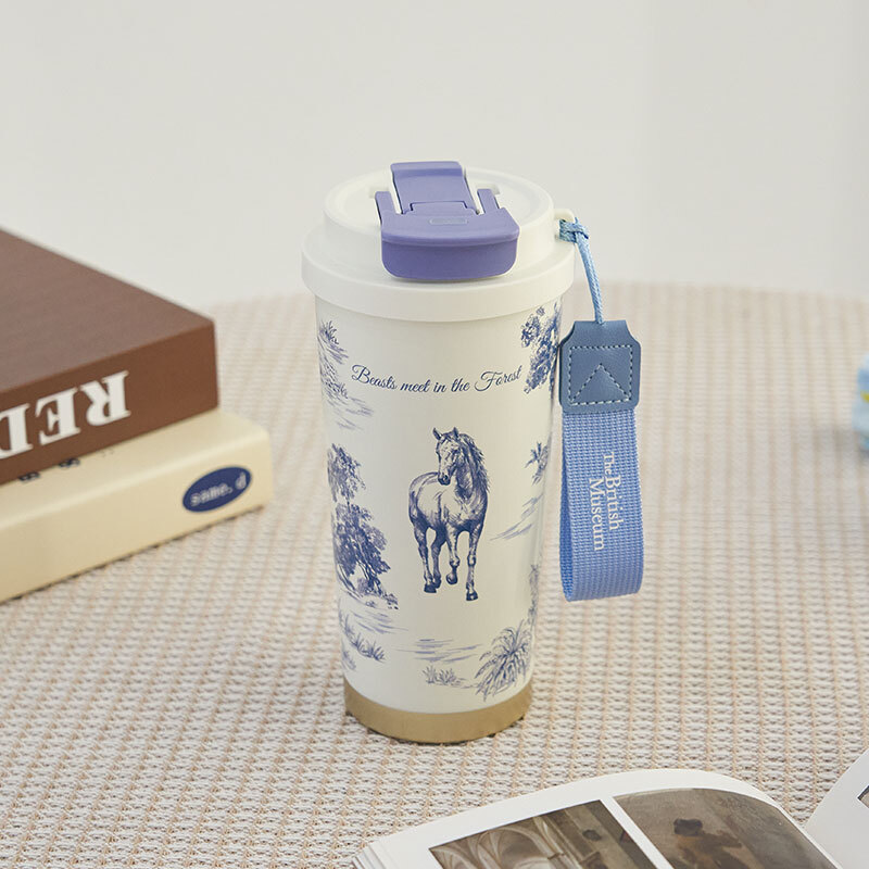 大英博物館｜博物誌系列｜禦夢馳飛便攜咖啡保溫杯