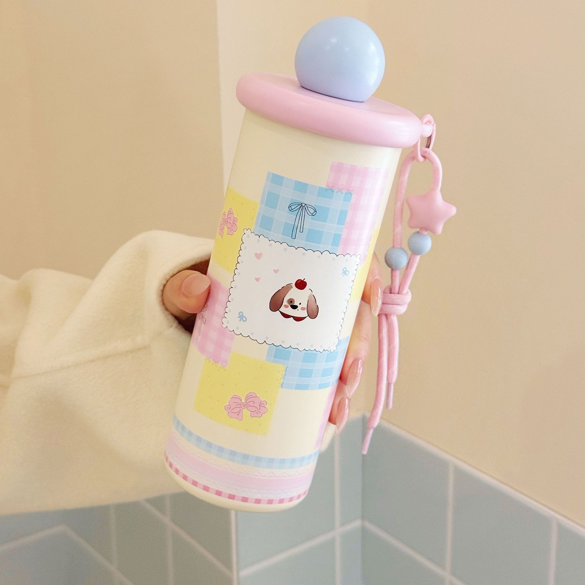580ML Korean Cute Animal 316 Stainless Steel Thermal Flask
