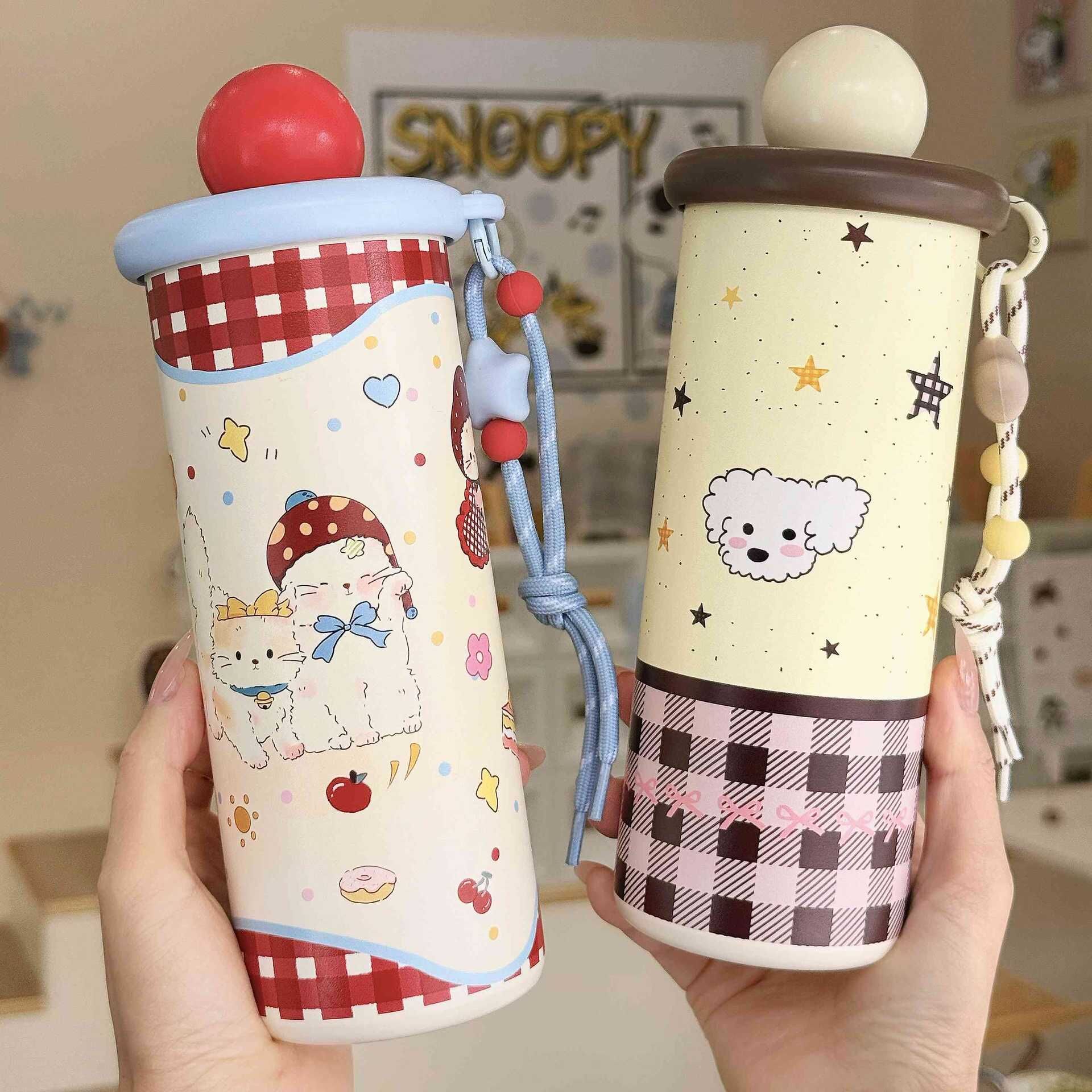 580ML Korean Cute Animal 316 Stainless Steel Thermal Flask