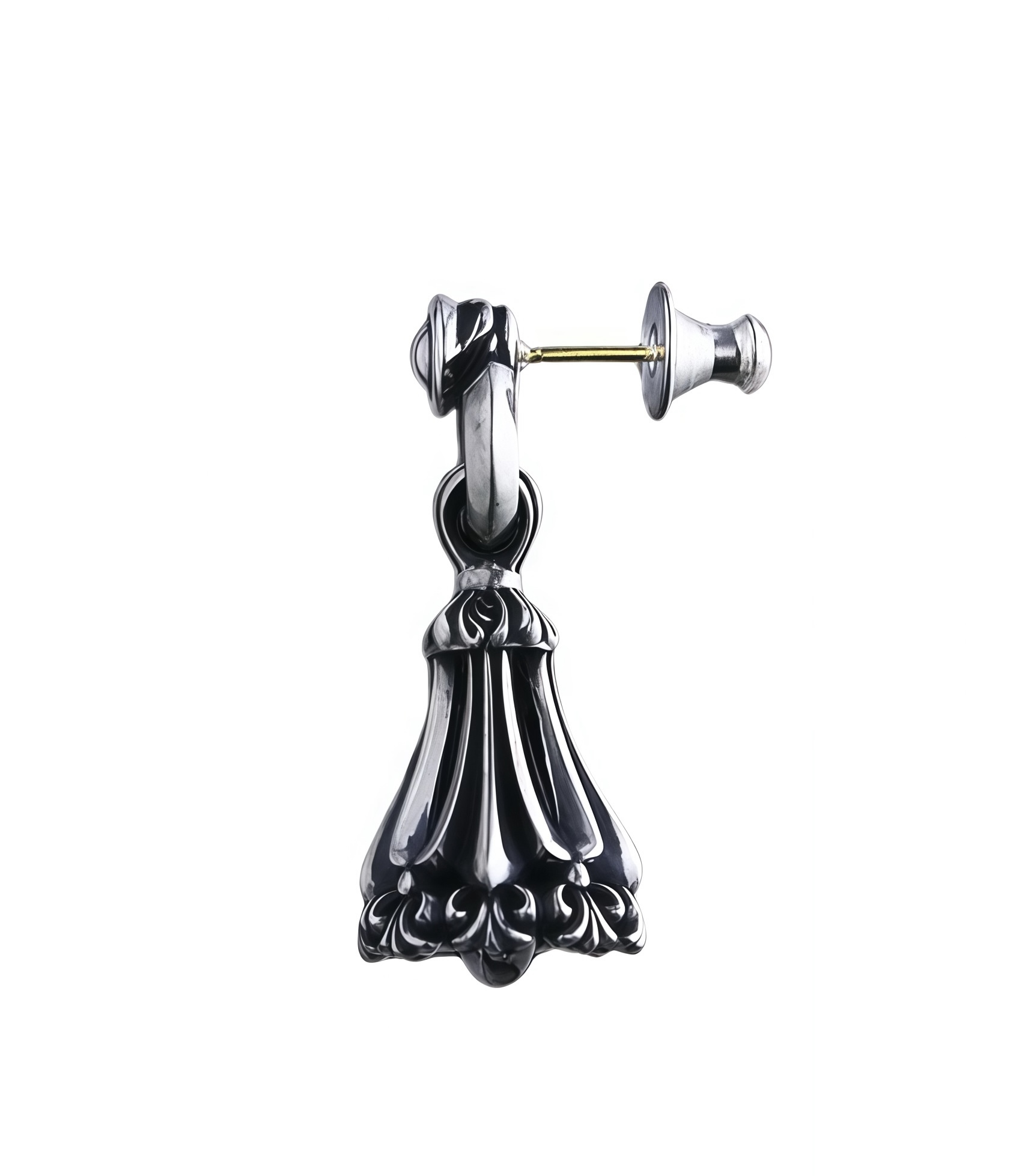 CHROME BELL EARRINGS XS